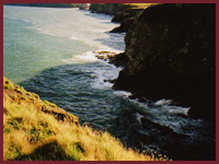 The cliffs on the coastal path between Aberporth and Tresaith